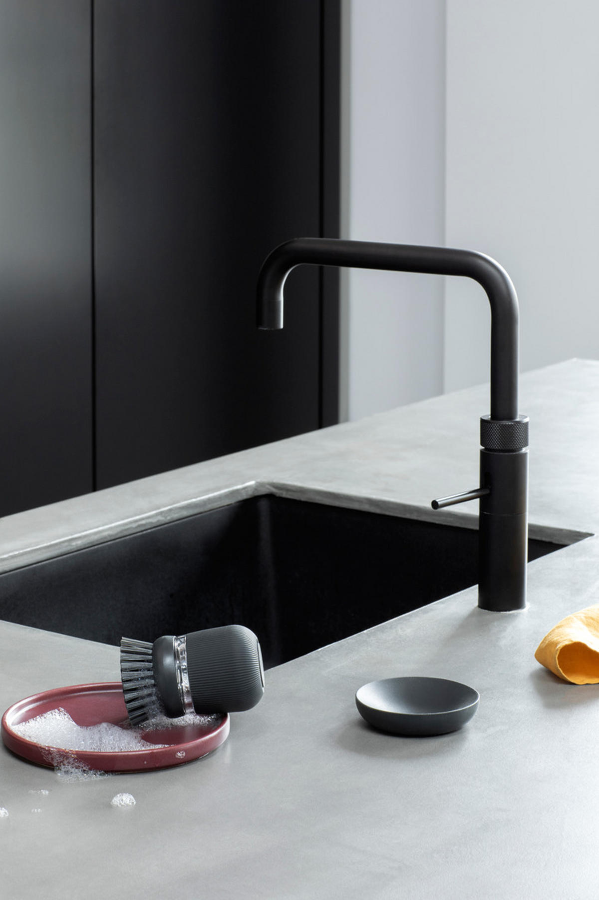 SPÜLBÜRSTE  - Dunkelgrau, Design, Kunststoff (8,5/10,5/8,5cm) - Brabantia