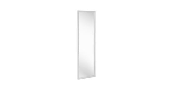 WANDSPIEGEL 35/125/2 cm in rechteckig - Weiß, LIFESTYLE, Glas/Holz (35/125/2cm) - Carryhome
