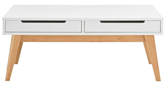 COUCHTISCH in Holz, Holzwerkstoff 110/65/46 cm - Eichefarben/Weiß, Design, Holz/Holzwerkstoff (110/65/46cm) - Hom`in
