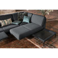 ECKSOFA in Flachgewebe, Struktur Grau  - Anthrazit/Grau, Design, Textil/Metall (254/230cm) - Ambiente