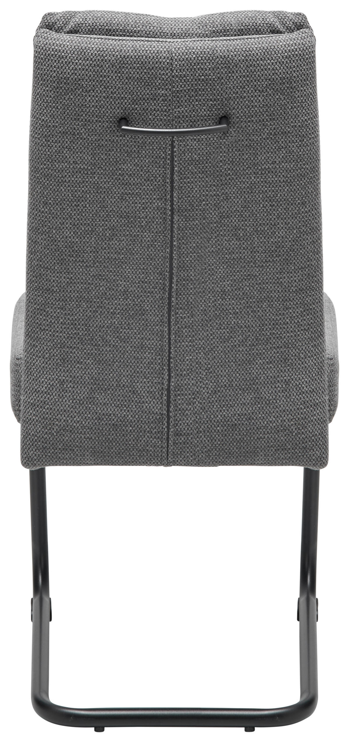 SCHWINGSTUHL  in Eisen Webstoff  - Dunkelgrau/Schwarz, LIFESTYLE, Holz/Textil (45/94/62cm) - MID.YOU