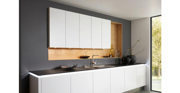 EINBAUKÜCHE - Eichefarben/Weiß, Design, Holzwerkstoff - Dieter Knoll