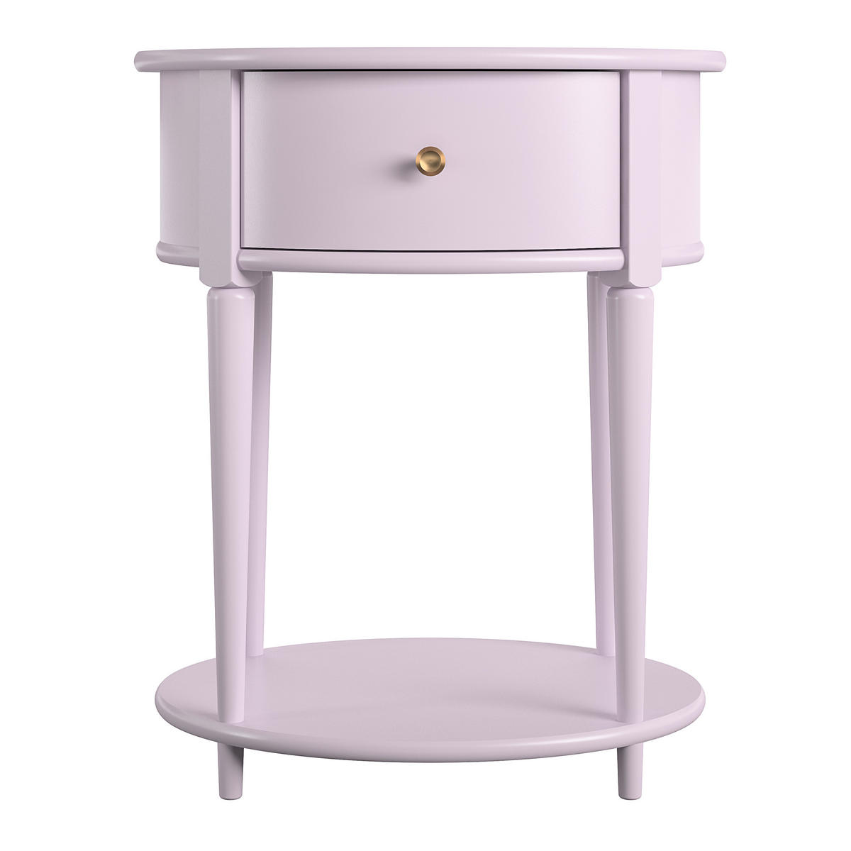 BEISTELLTISCH in Holzwerkstoff 55/45/66 cm  - Lila/Goldfarben, Design, Holzwerkstoff/Metall (55/45/66cm) - MID.YOU