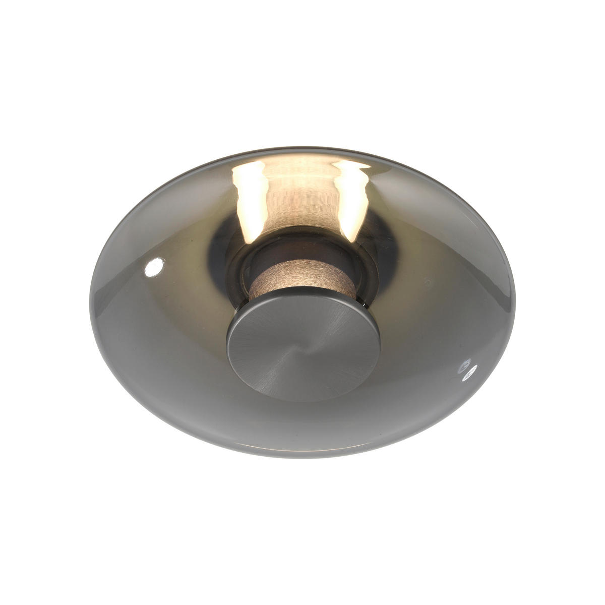 LED-DECKENLEUCHTE Pure Vitrum 22/22/8,2 cm   - Grau, Design, Glas/Kunststoff (22/22/8,2cm) - Neuhaus PURE