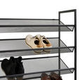 SCHUHREGAL 72/102,5/30 cm  - Schwarz, Basics, Kunststoff/Metall (72/102,5/30cm) - Xora