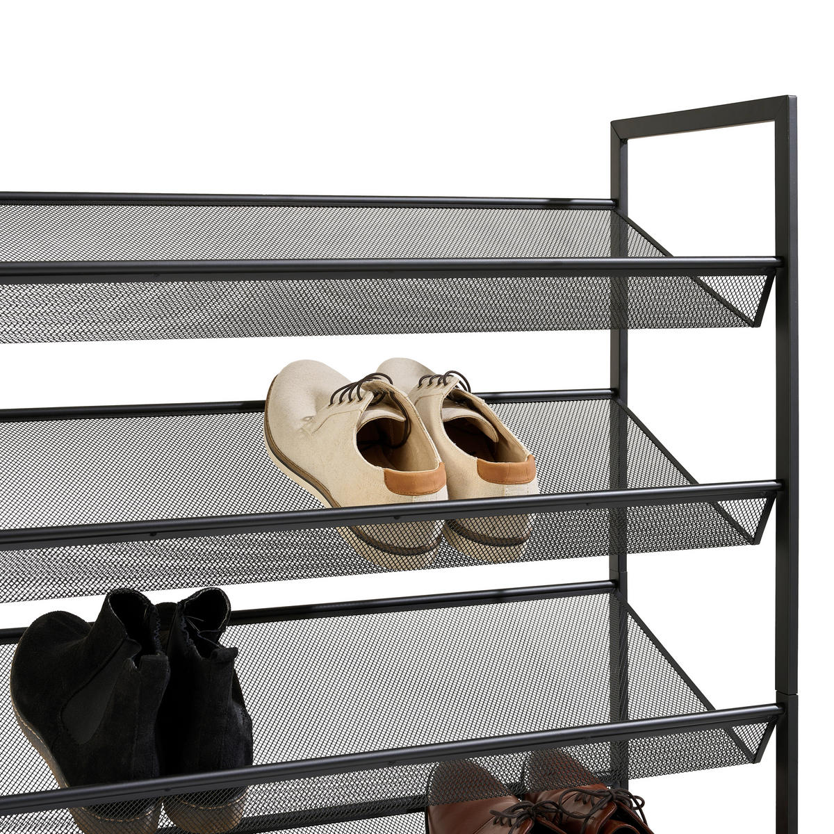 SCHUHREGAL 72/102,5/30 cm  - Schwarz, Basics, Kunststoff/Metall (72/102,5/30cm) - Xora