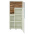 HIGHBOARD lackiert, matt Weiß - Edelstahlfarben/Schwarz, KONVENTIONELL, Glas/Holzwerkstoff (62/139/43cm) - Venjakob