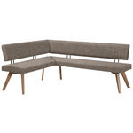 ECKBANK 160/200 cm  in Hellbraun, Wildeiche  - Hellbraun/Wildeiche, Design, Holz/Textil (160/200cm) - Venda
