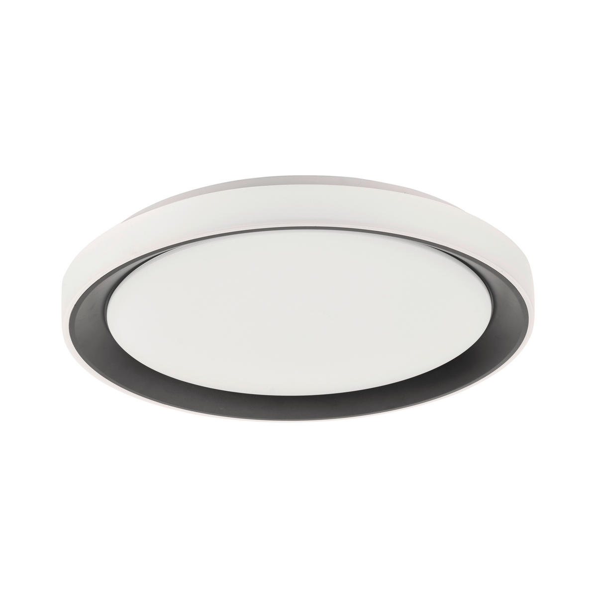 LED-DECKENLEUCHTE LOLASMART-DISC  Smart 51/7,5 cm   - Schwarz, Design, Kunststoff/Metall (51/7,5cm)