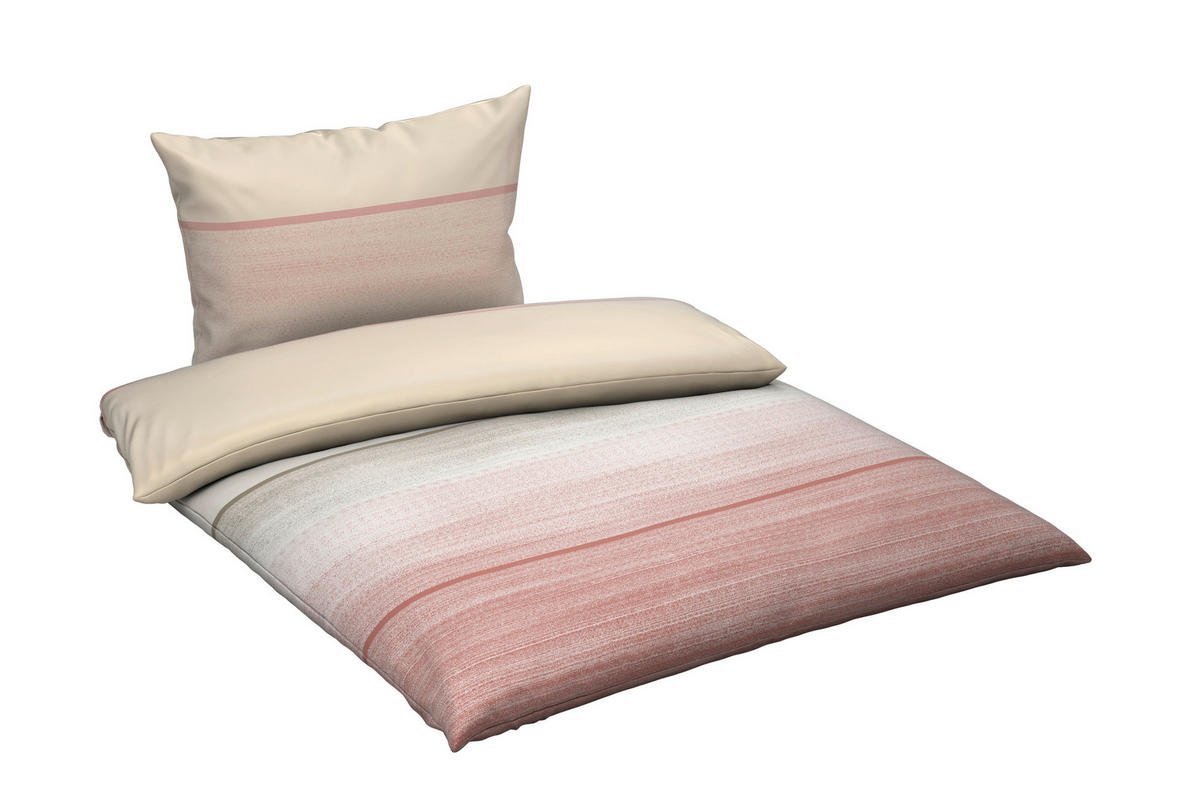 Lenjerie De Pat 220/200 cm  - roz deschis, Konventionell, textil (220/200cm) - Novel