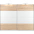 SCHWEBETÜRENSCHRANK in Weiß, Sonoma Eiche - Alufarben/Weiß, KONVENTIONELL, Glas/Holzwerkstoff (226/210/62cm) - Xora SCHWEBETÜRENSCHRANK in Weiß, Sonoma Eiche - Alufarben/Weiß, KONVENTIONELL, Glas/Holzwerkstoff (226/210/62cm) - Xora