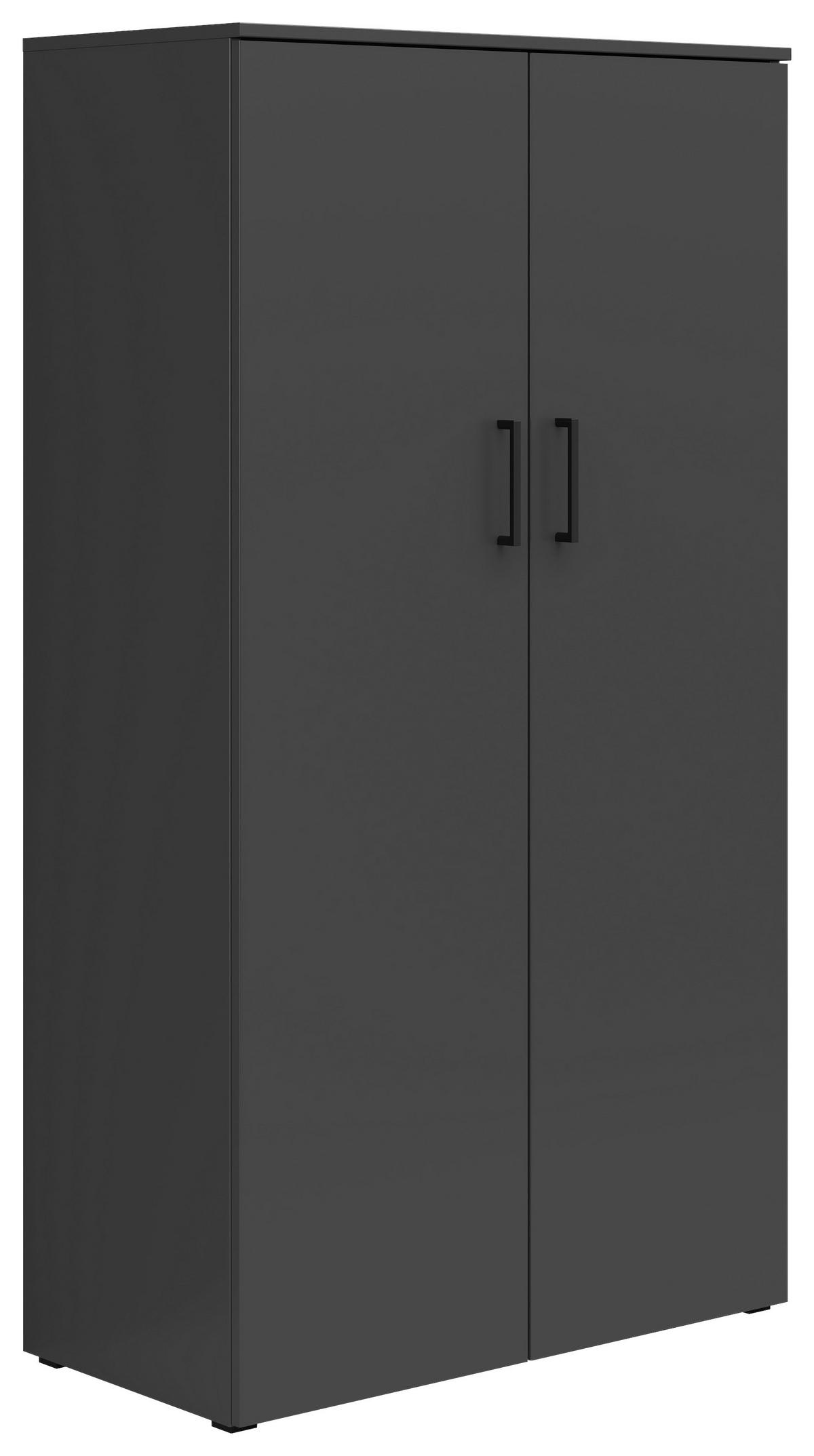 VIŠENAMENSKI ORMAR grafitno siva  80/147/40 cm  - crna/antracit, Moderno, pločasti materijal/plastika (80/147/40cm) - Carryhome