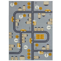 KINDERTEPPICH 80/150 cm Adventures  - Grau/Honig, Design, Kunststoff/Textil (80/150cm)