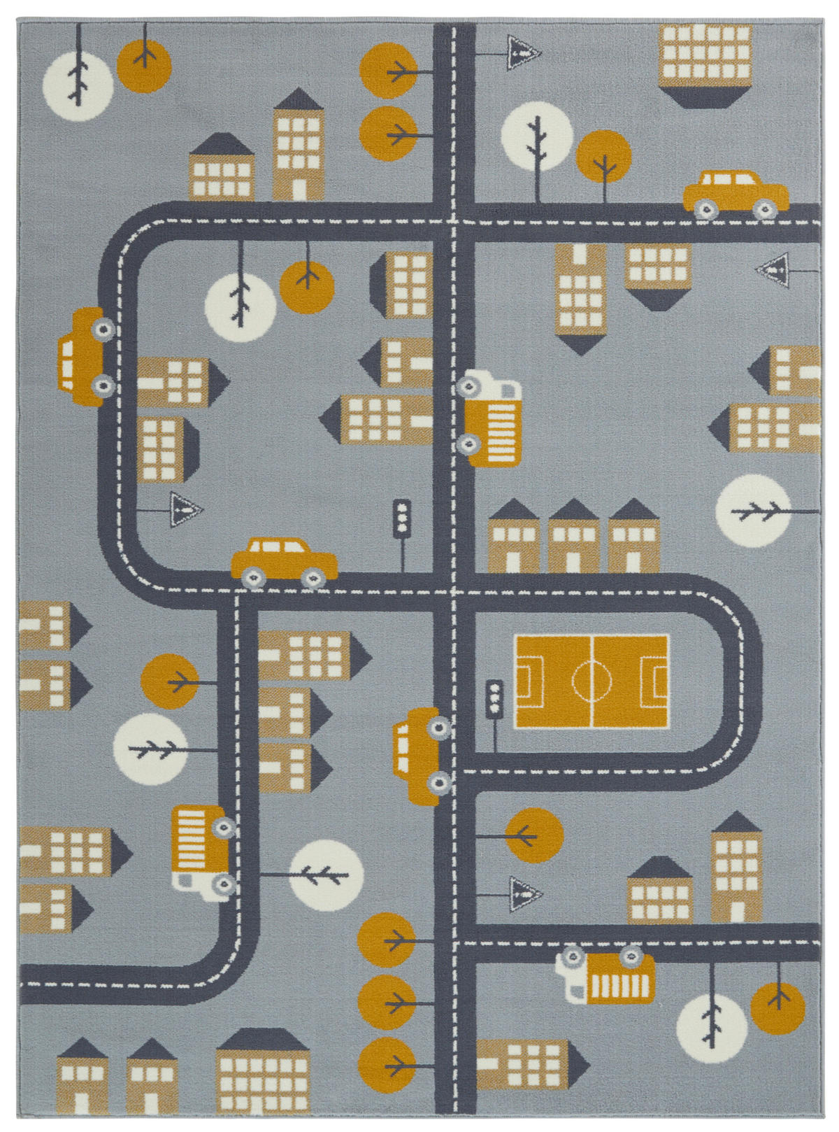 KINDERTEPPICH 80/150 cm Adventures  - Grau/Honig, Design, Kunststoff/Textil (80/150cm)