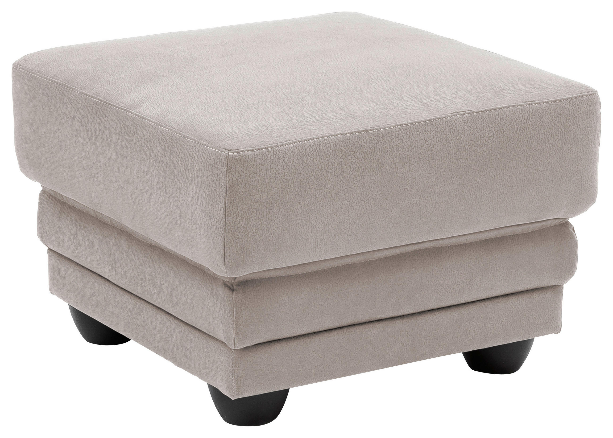 HOCKER in Textil Schlammfarben  - Schlammfarben/Schwarz, Design, Kunststoff/Textil (65/46/65cm) - Livetastic
