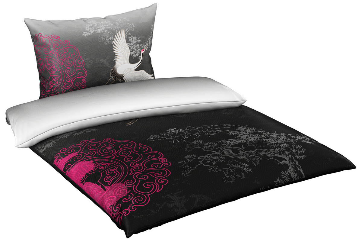 KÉTOLDALAS ÁGYNEMŰHUZAT 140/200 cm  - fekete, Trend, textil (140/200cm) - Esposa
