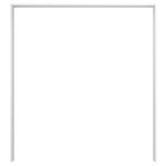 PASSEPARTOUTRAHMEN 183/200/12 cm   - Hellgrau, Design, Holzwerkstoff (183/200/12cm) - Carryhome