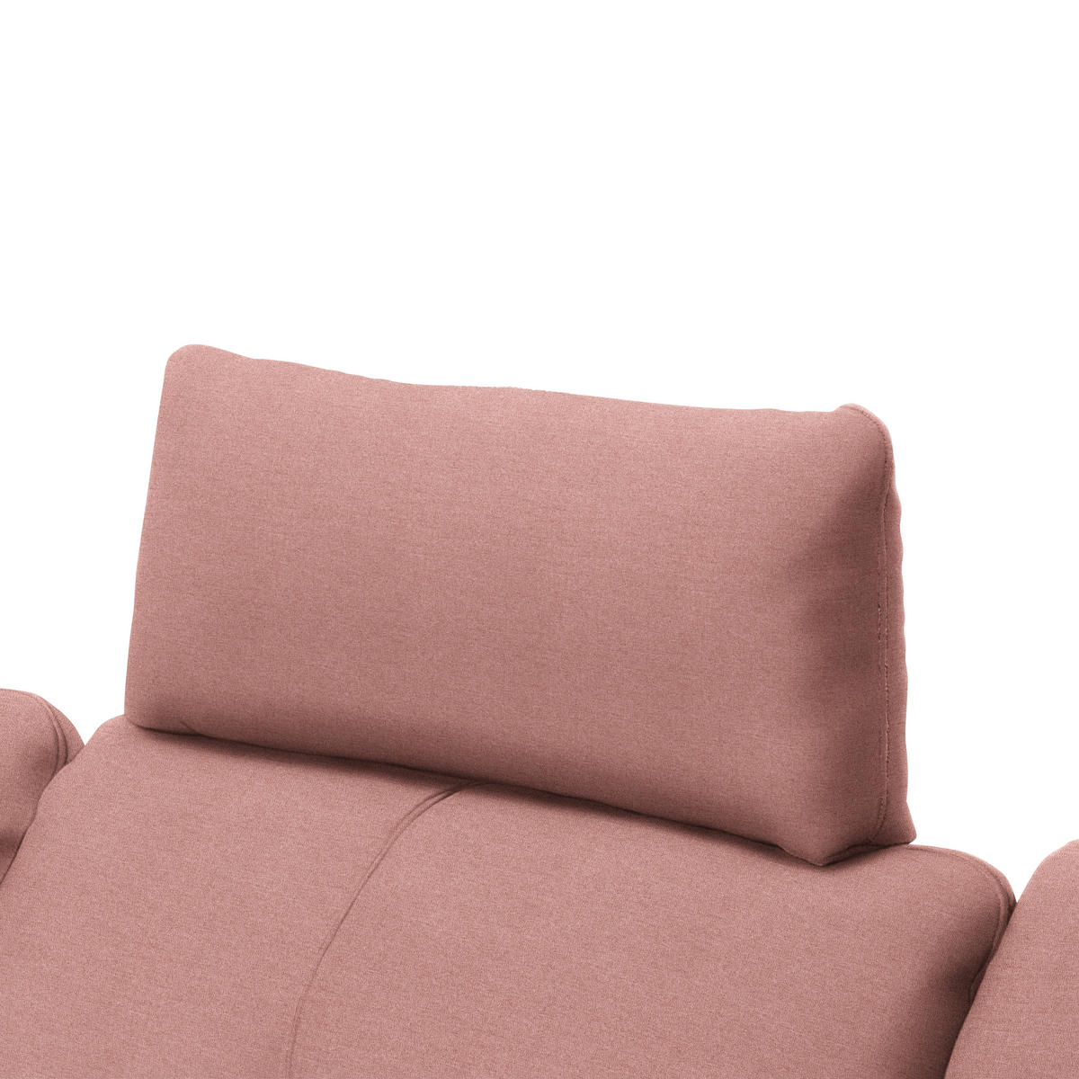 ECKSOFA in Webstoff Altrosa  - Schwarz/Altrosa, Design, Textil/Metall (179/301cm) - Chilliano