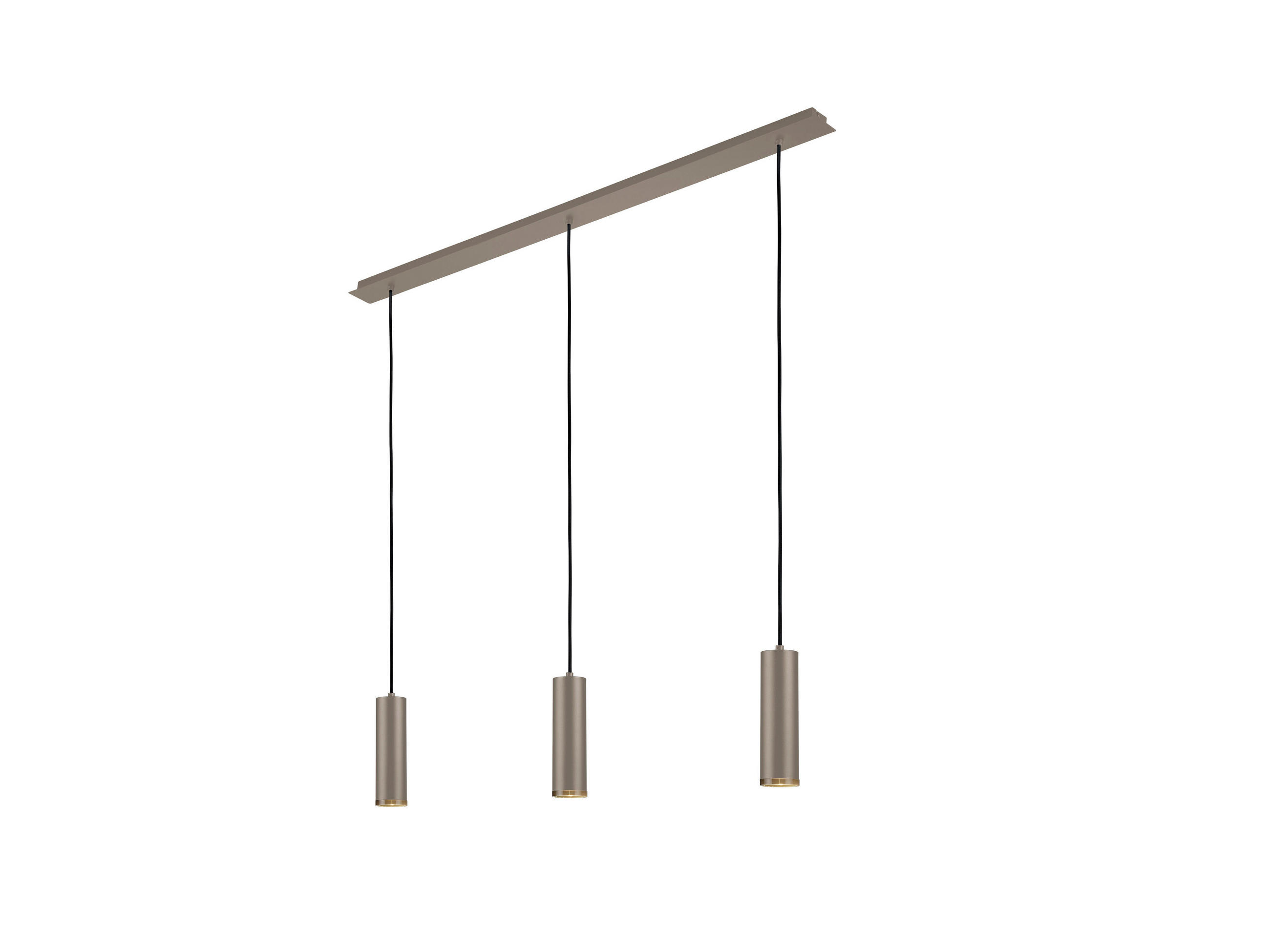 HÄNGELEUCHTE 120/150 cm  - Taupe, Design, Metall (120/150cm) - Hell