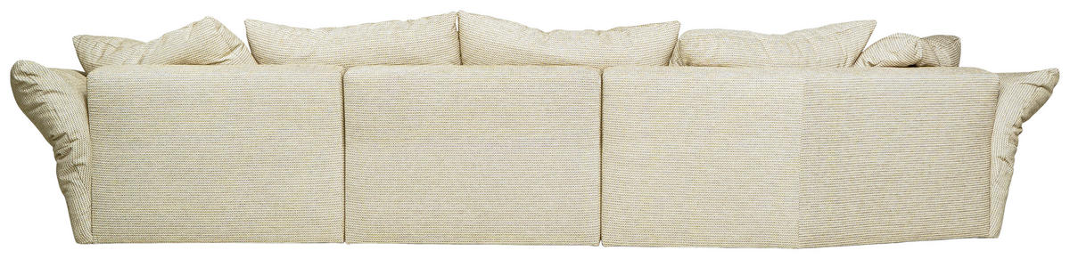 SOFFA i textilväv beige  - beige, Klassisk, metall/trä (420/95/125/185cm) - Novel