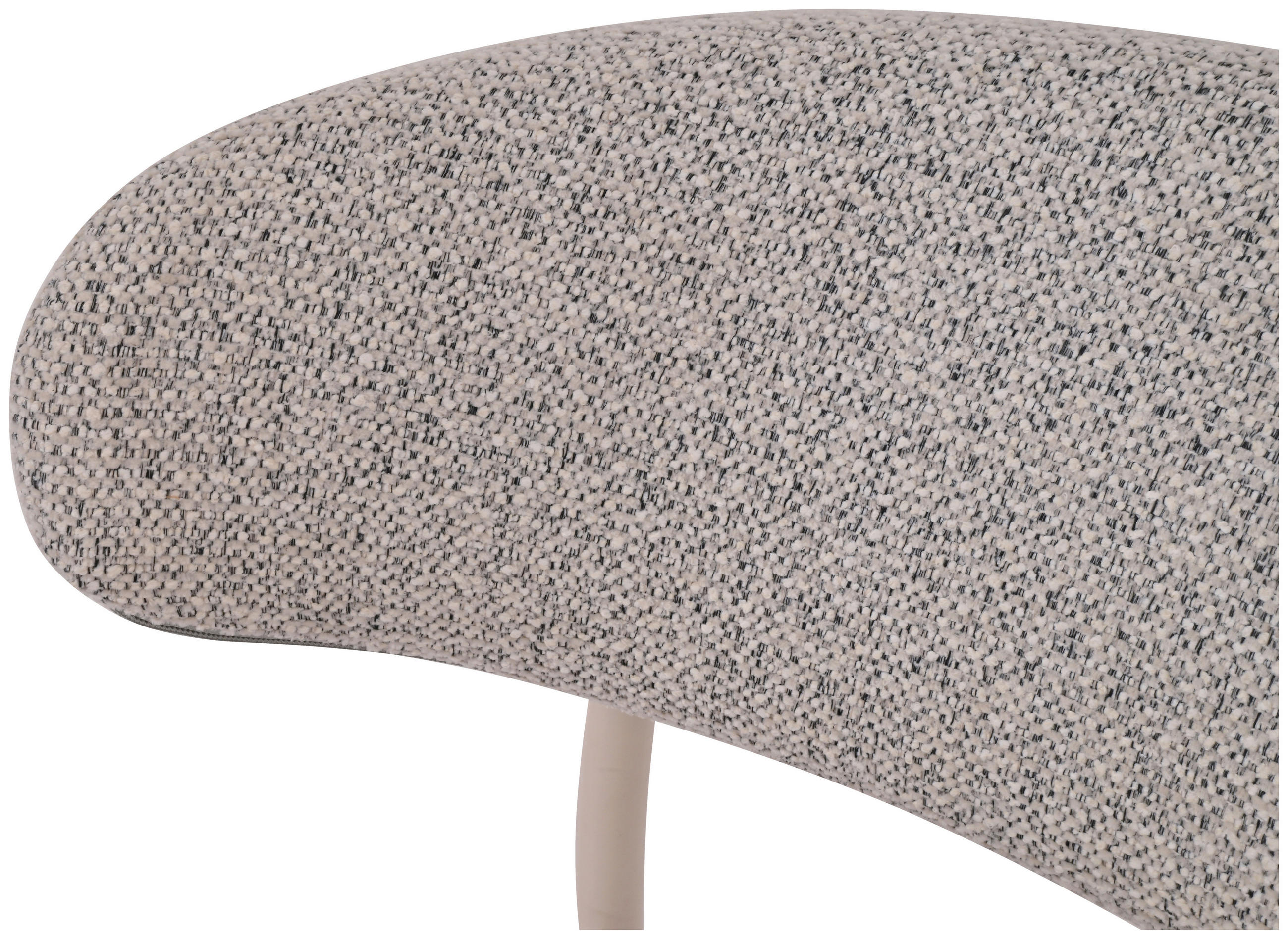 STUHL Webstoff Creme, Greige  - Greige/Creme, MODERN, Textil/Metall (55/80/61cm) - MID.YOU