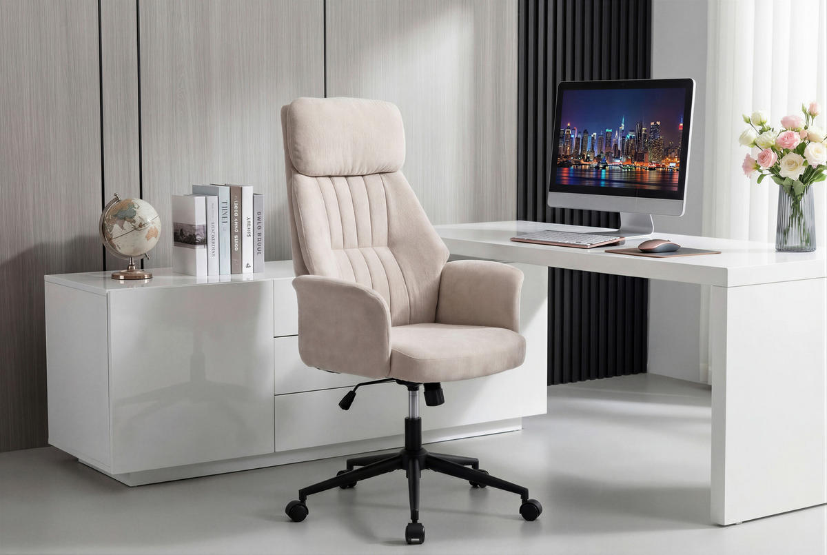 FORGÓSZÉK  zsenília világosbarna  - barna/fekete, Modern, műanyag/textil (66/114/122/64cm) - Livetastic