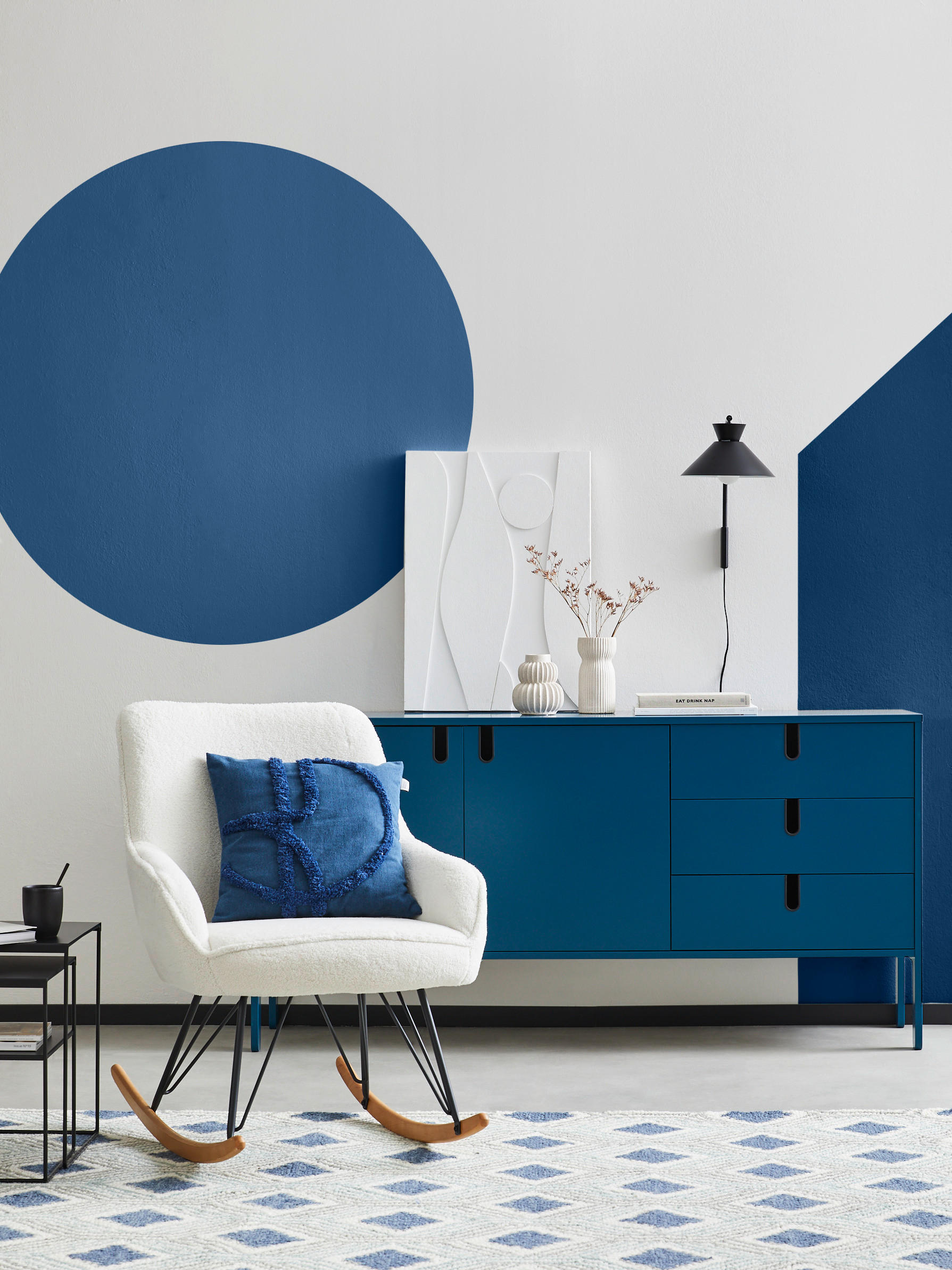 KISSENHÜLLE SW-JOIN 45/45 cm  - Blau/Dunkelblau, Trend, Textil (45/45cm) - Schöner Wohnen