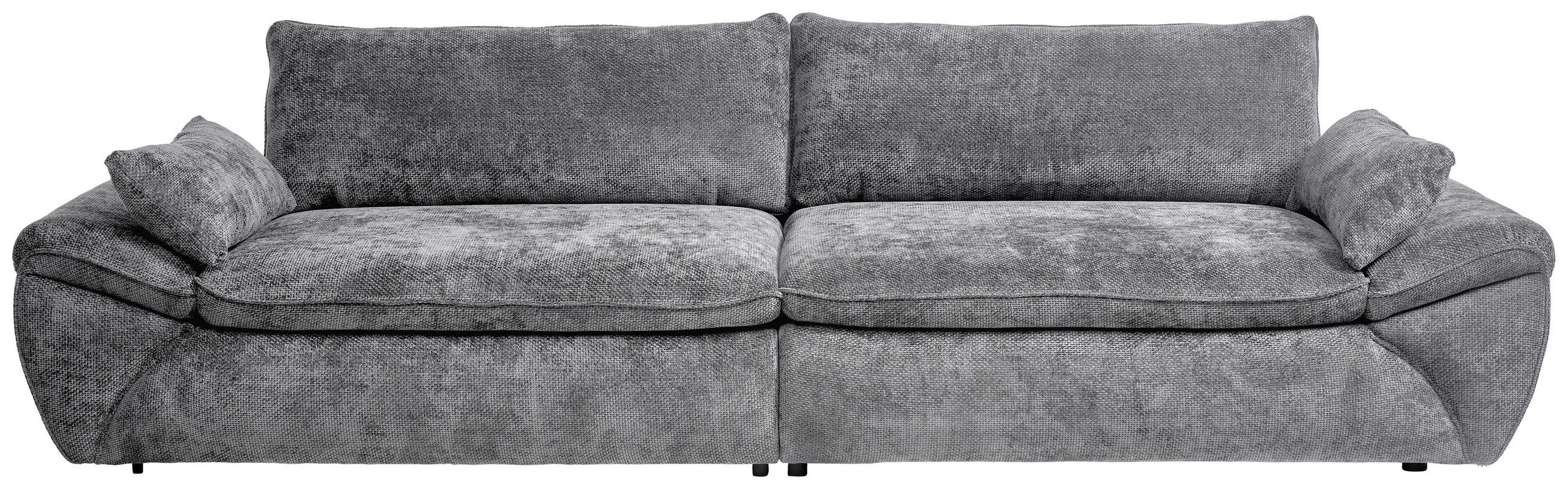 BIG SOFFA i struktur grå  - svart/grå, Klassisk, textil/plast (302/80/120cm) - MID.YOU