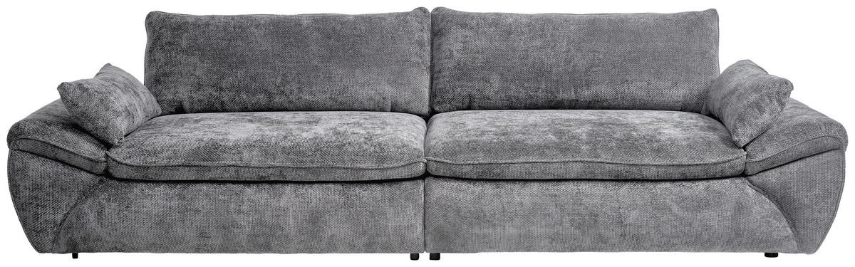 BIG SOFFA i struktur grå  - svart/grå, Klassisk, textil/plast (302/80/120cm) - MID.YOU