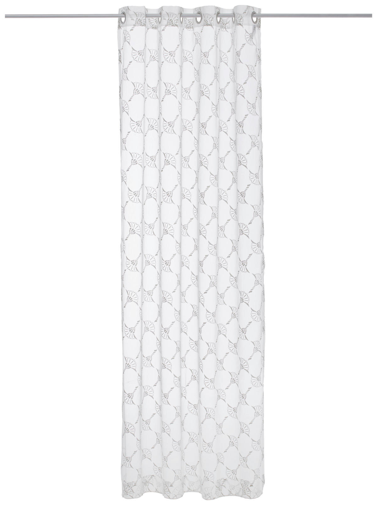 ZÁVES S OČKAMI, priehľadné, 140/250 cm - prírodná farba, Design, textil (140/250cm) - Joop!