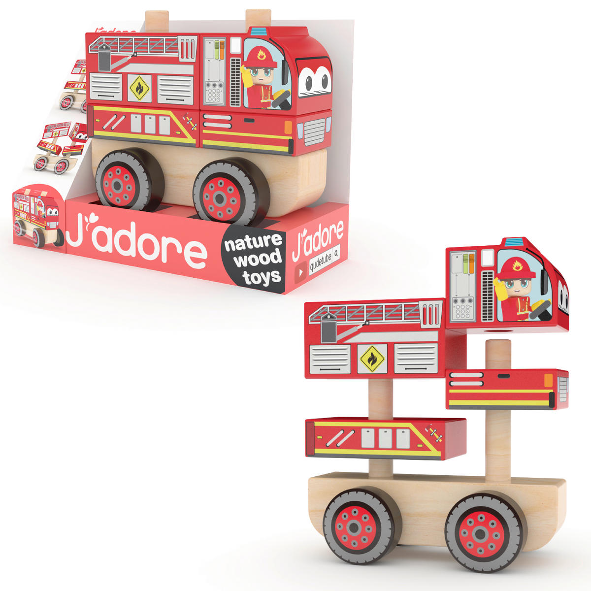 BRANDBIL  - multicolor, Basics, metall/trä (12/6/10cm)