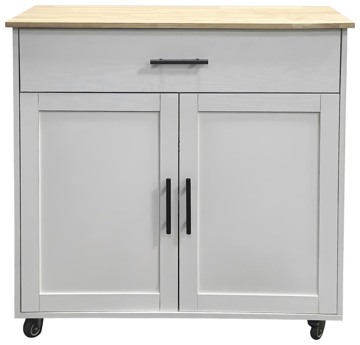 SERVIERWAGEN in Weiß  - Schwarz/Weiß, Basics, Holz/Holzwerkstoff (90/88/47cm) - MID.YOU