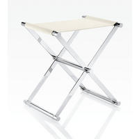 BADHOCKER - Chromfarben/Weiß, Basics, Kunststoff/Textil (45/45/34,5cm) - Joop!