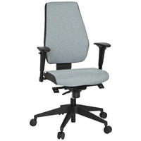 DREHSTUHL  in Flachgewebe Grau, Schwarz  - Schwarz/Grau, MODERN, Kunststoff/Textil (56/123/47cm) - MID.YOU