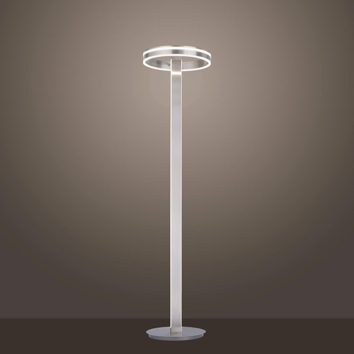 LED-STEHLEUCHTE 40/40/180 cm    - Silberfarben, Design, Kunststoff/Metall (40/40/180cm)