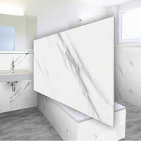 Vinyl für die Wand  - Weiß Hochglanz/Grau Hochglanz, MODERN, Kunststoff (60/30/0,37cm)