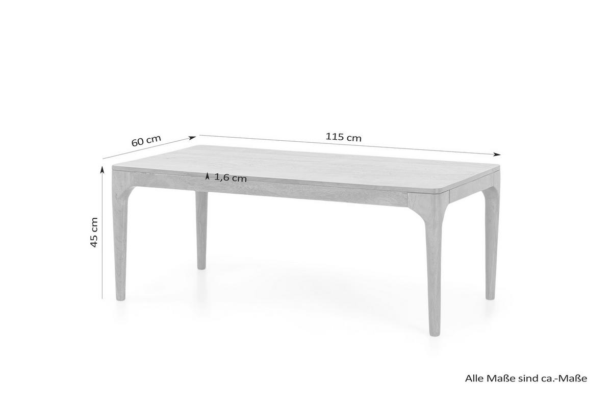 COUCHTISCH in Holz 115/60/45 cm  - Akaziefarben, MODERN, Holz (115/60/45cm) - MID.YOU