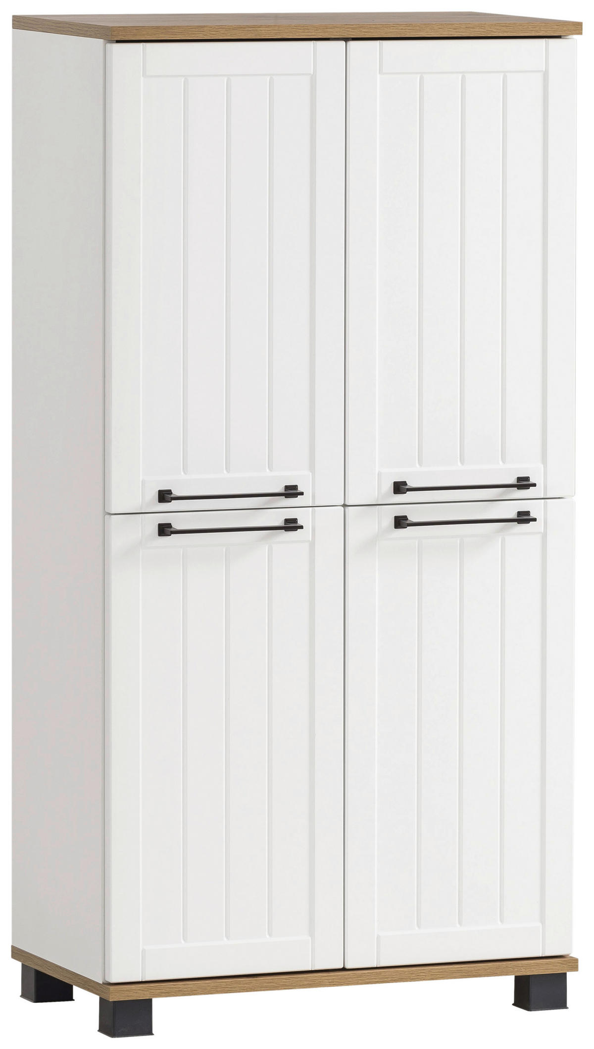 HIGHBOARD Jelda  in 59,8/116,9/32,6 cm  - Eichefarben/Schwarz, MODERN, Holzwerkstoff/Kunststoff (59,8/116,9/32,6cm) - Stylife