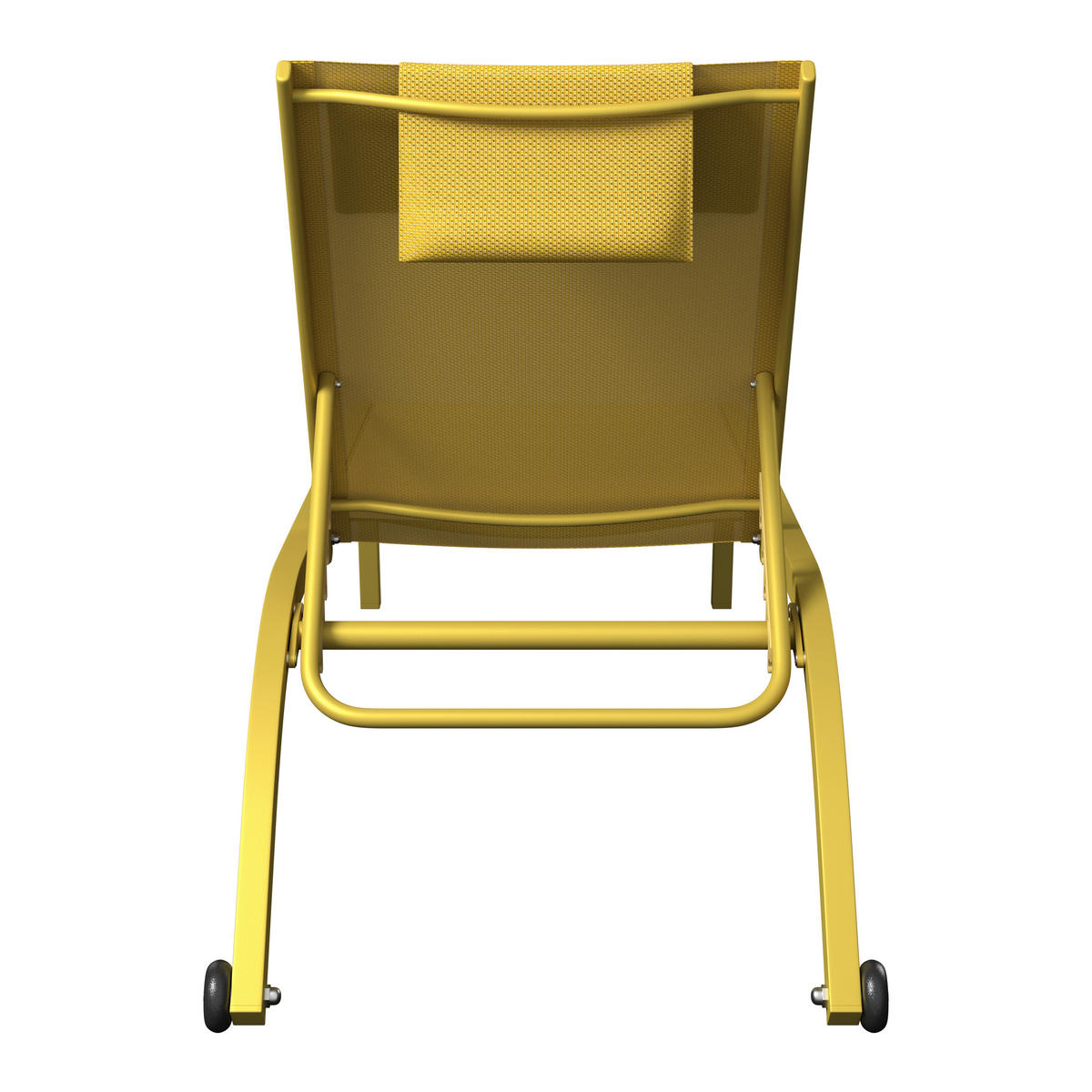 GARTENLIEGE 198/87/62 cm  - Gelb, Design, Textil/Metall (198/87/62cm) - Ambia Garden