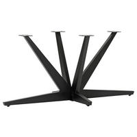 TISCHGESTELL 160/80/73 cm  Metall Schwarz  - Schwarz, Design, Metall (160/80/73cm) - Hom`in
