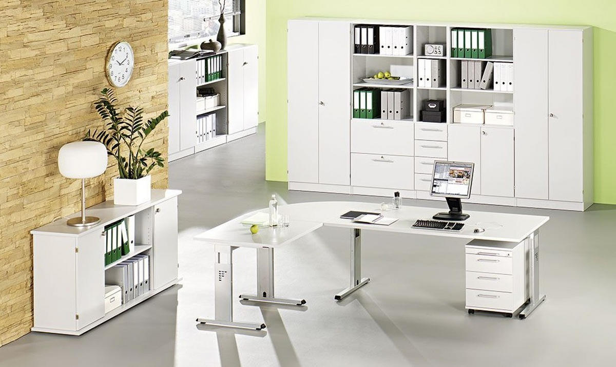 SCHREIBTISCH 160/80/65-85 cm  in Grau  - Silberfarben/Grau, KONVENTIONELL, Holzwerkstoff/Metall (160/80/65-85cm) - Venda