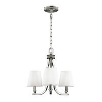 KRONLEUCHTER 45.7/50.6 cm   - Nickelfarben, KONVENTIONELL, Glas/Metall (45.7/50.6cm) - Elstead Lighting