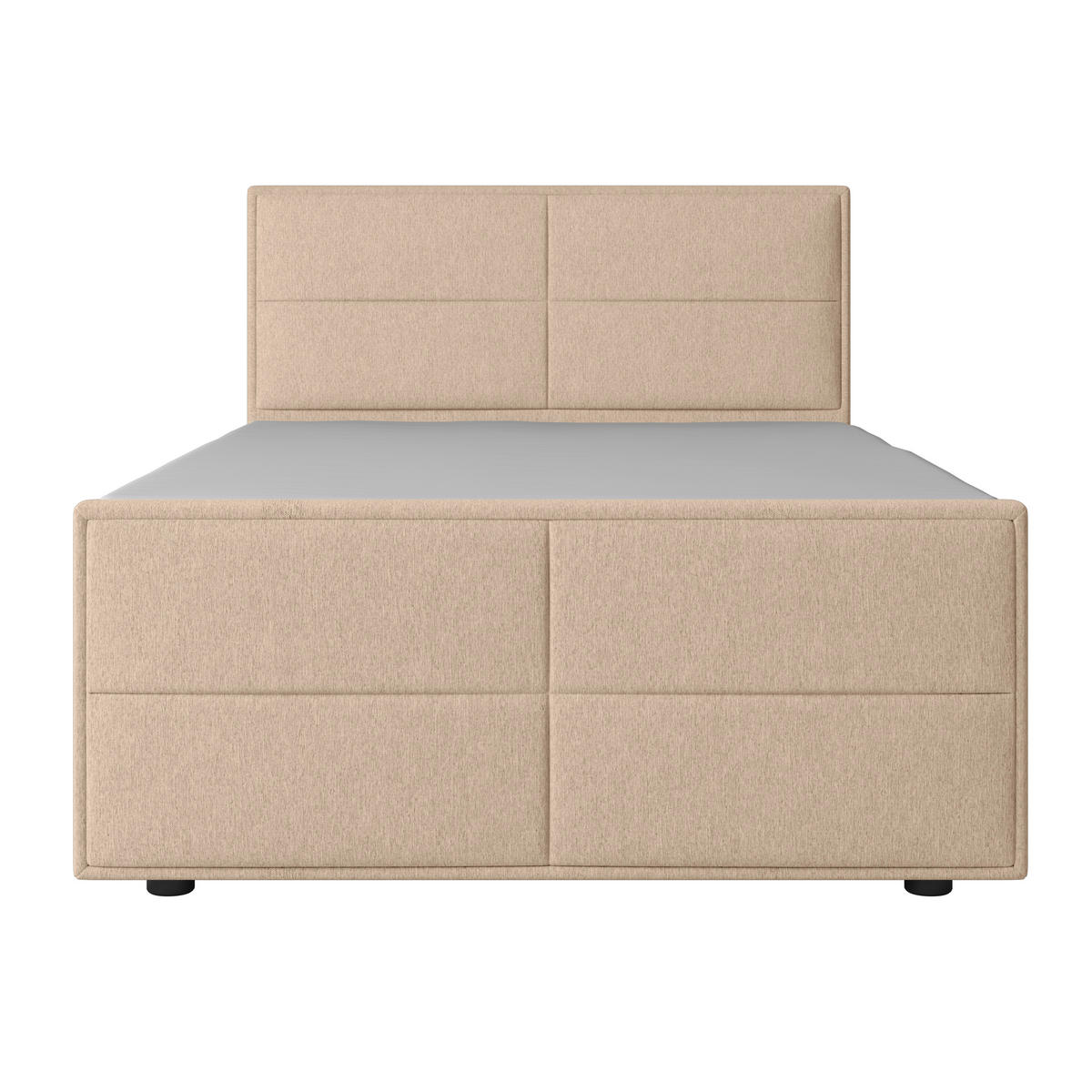 BOXSPRINGBETT 120/200 cm  in Naturfarben  - Naturfarben, Modern, Holz/Kunststoff (120/200cm) - MID.YOU