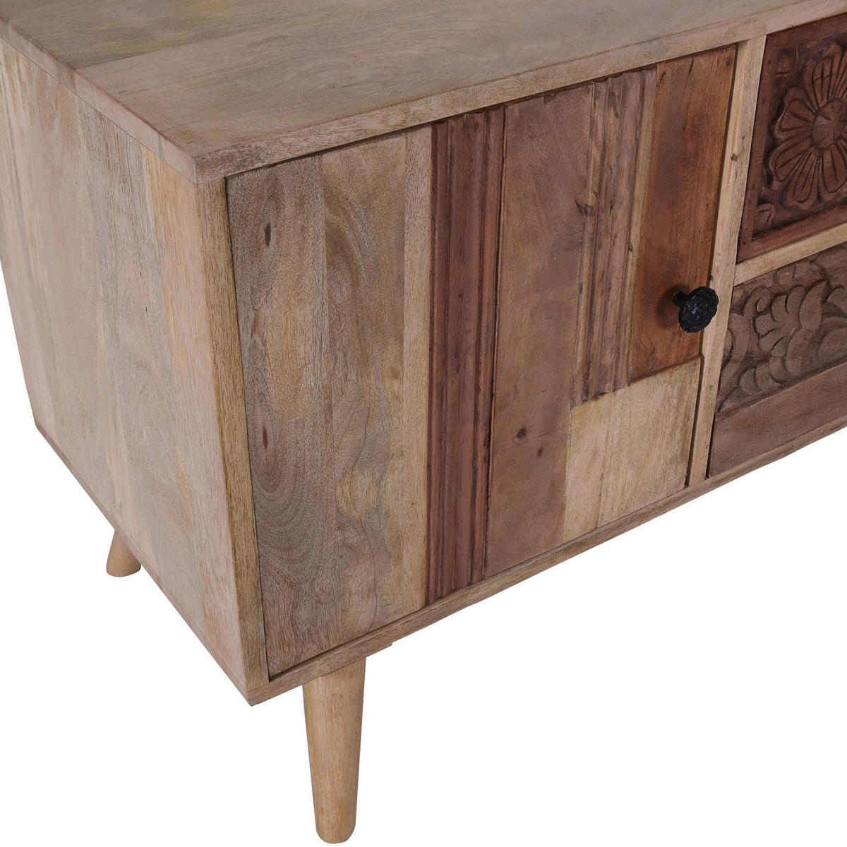 LOWBOARD  in 140/55/42 cm  - Silberfarben/Messingfarben, Design, Holz/Metall (140/55/42cm) - Landscape