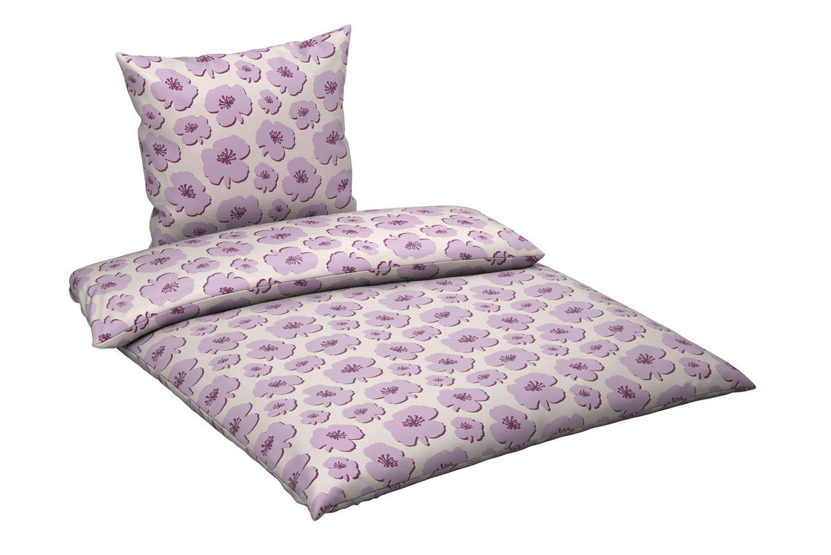 BETTWÄSCHE Satin 135/200 cm  - Lila, Textil (135/200cm) - Esposa