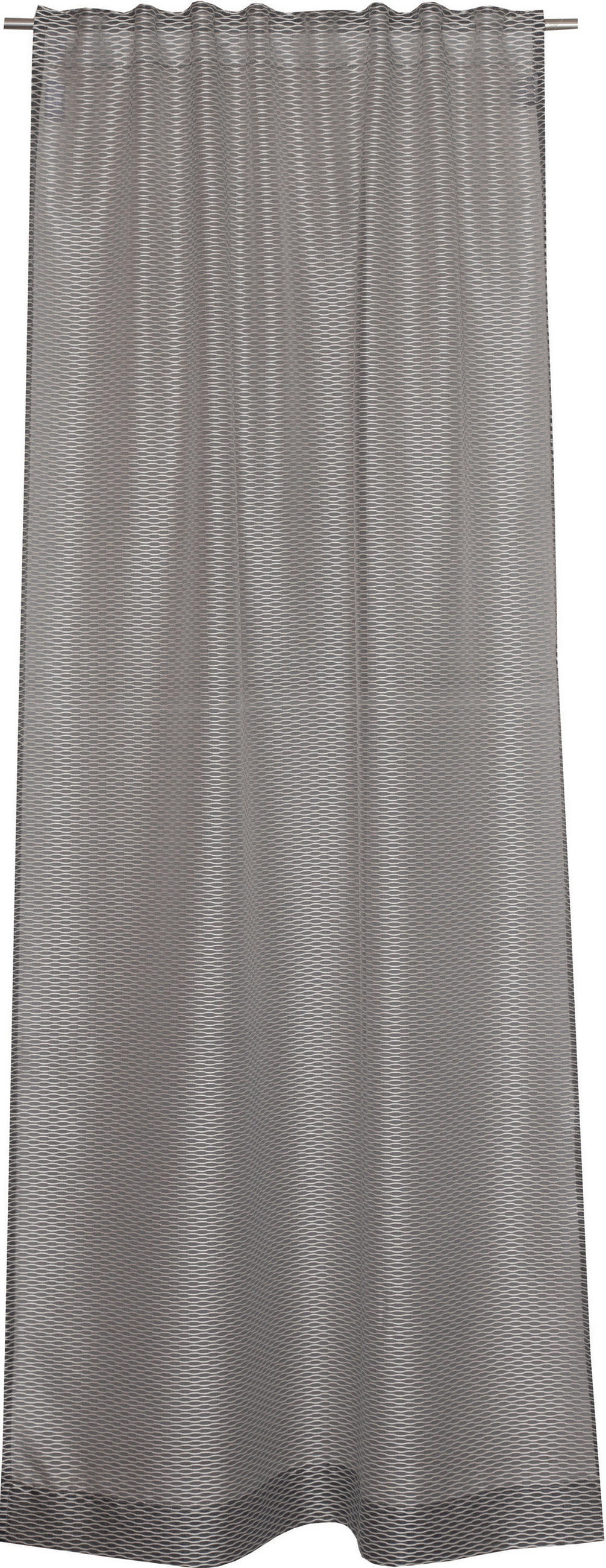 VORHANGSCHAL transparent  - Grau, Basics, Textil (130/250cm) - Schöner Wohnen