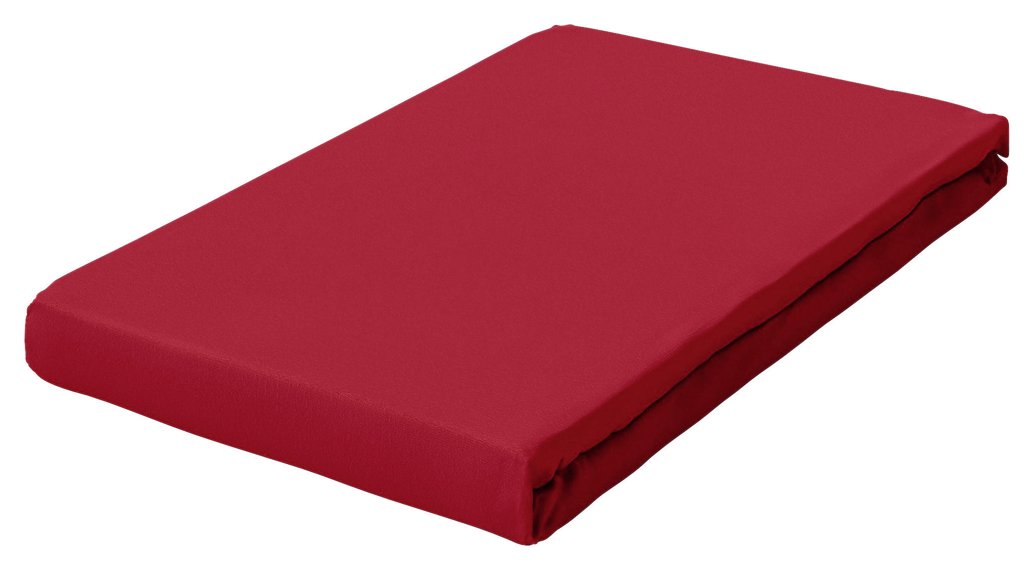 Schlafgut Topper-Spannbetttuch Pure Dunkelrot 90-100x190-220 cm