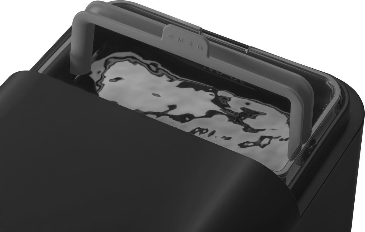 KAFFEEVOLLAUTOMAT 50'S STYLE  - Edelstahlfarben/Schwarz, Basics, Kunststoff/Metall (18/33,6/43,3cm) - SMEG