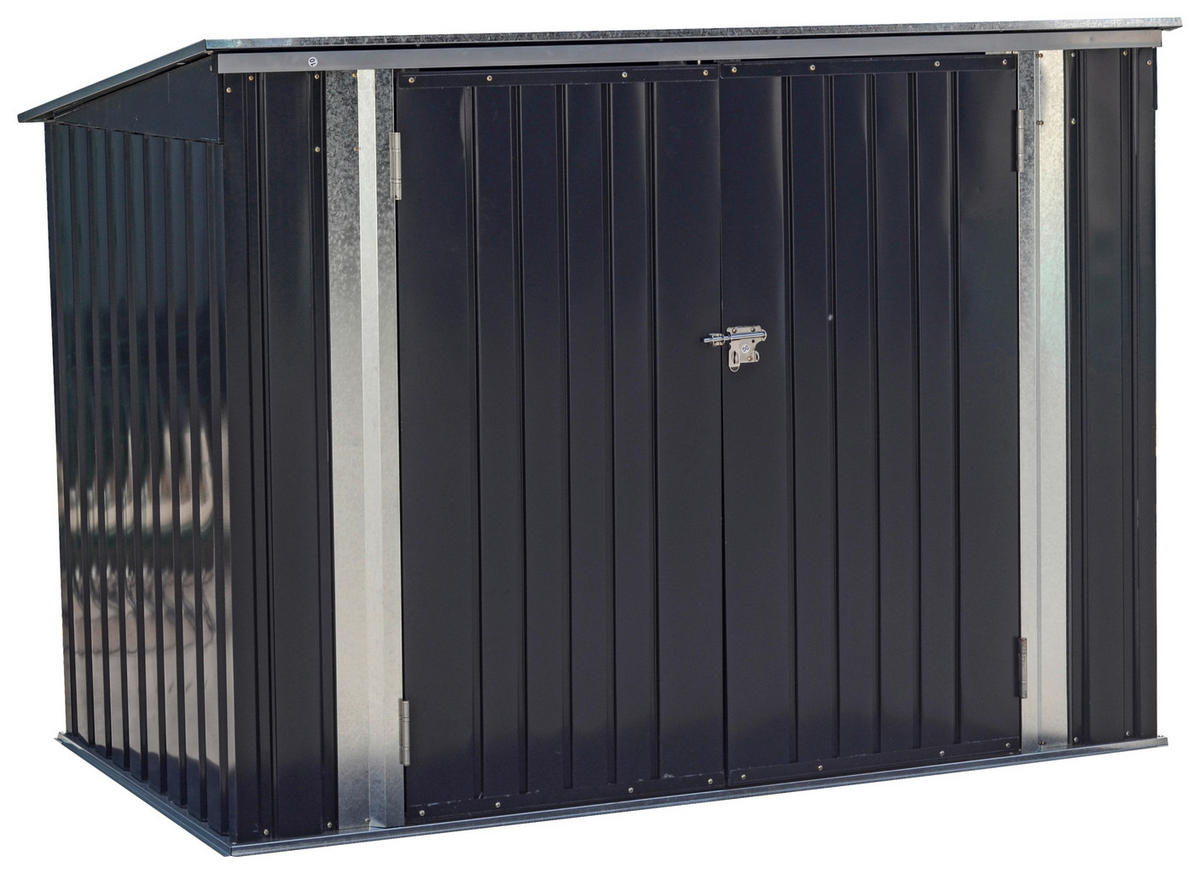 GERÄTESCHRANK 176/130/105 cm  - Anthrazit, MODERN, Metall (176/130/105cm) - Homezone