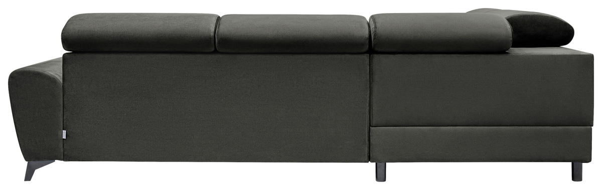 Freisteller von MID.YOU ECKSOFA Schwarz Velours.